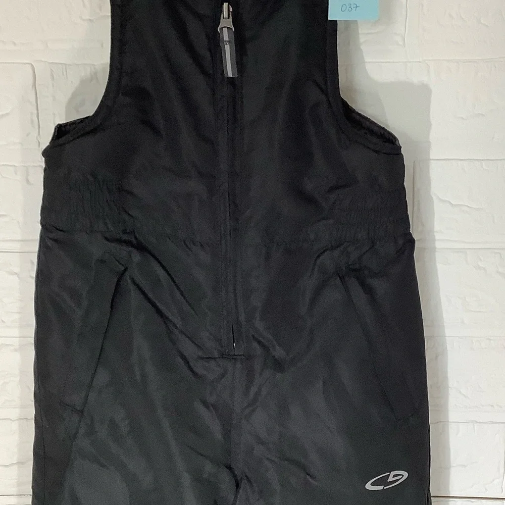 Champion Kids XS Black Insulated Snow Jumpsuit Ski Bibs 4-5 XS Kids